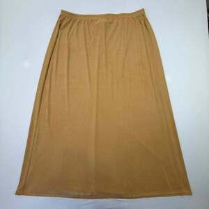 Vintage Kathie Lee Collection Cappucinno Suede-Feel XL Maxi Skirt